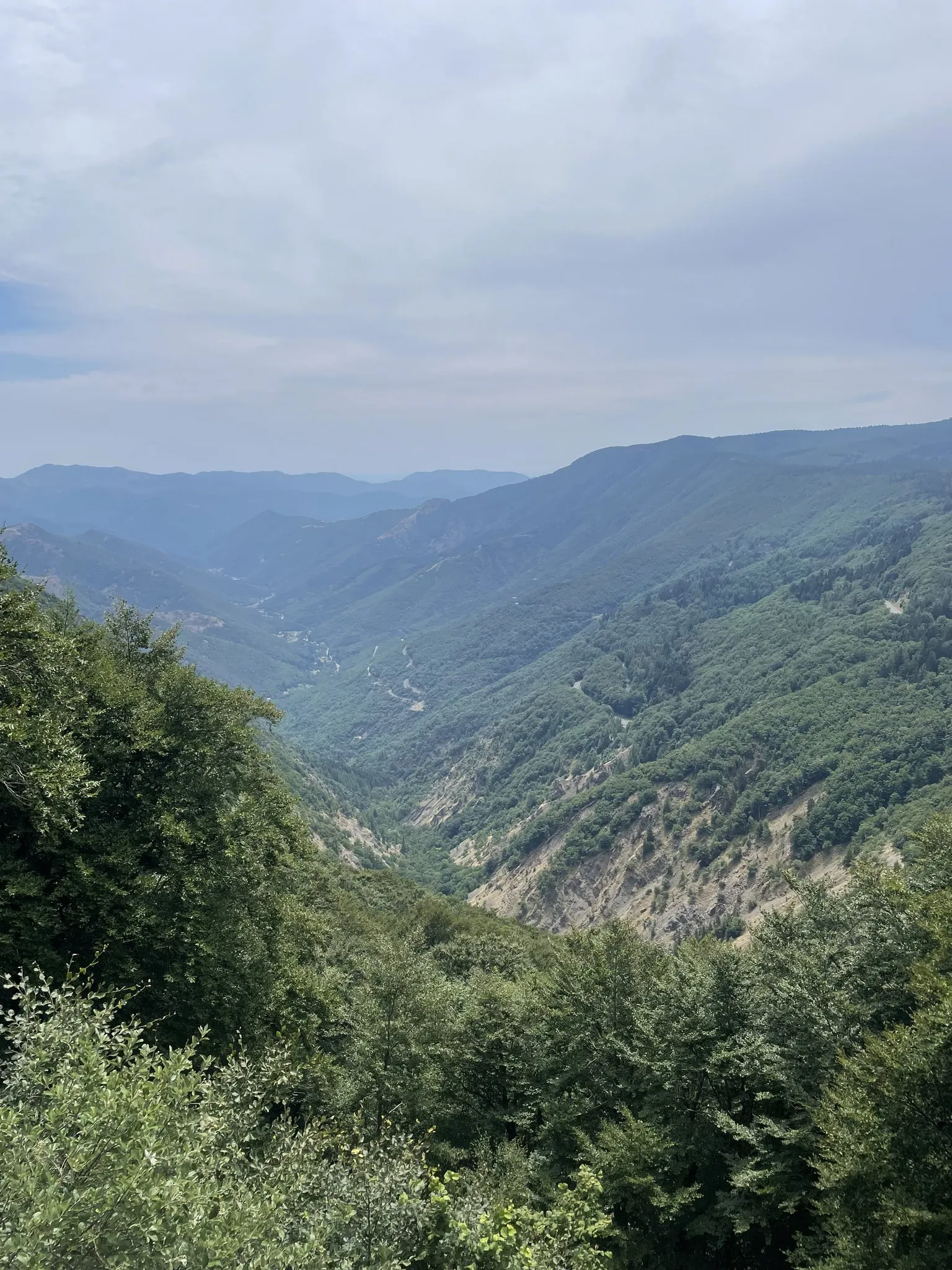 The valley opening up on the way to the Aigoual