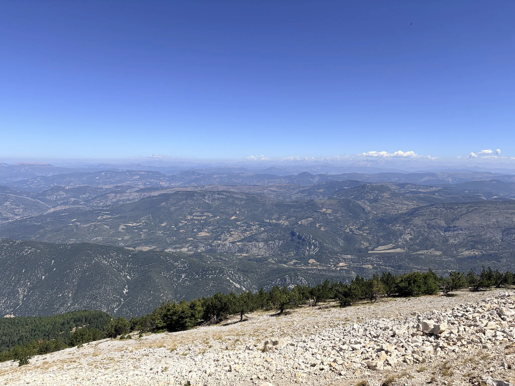 The view from the summit, over Provence
